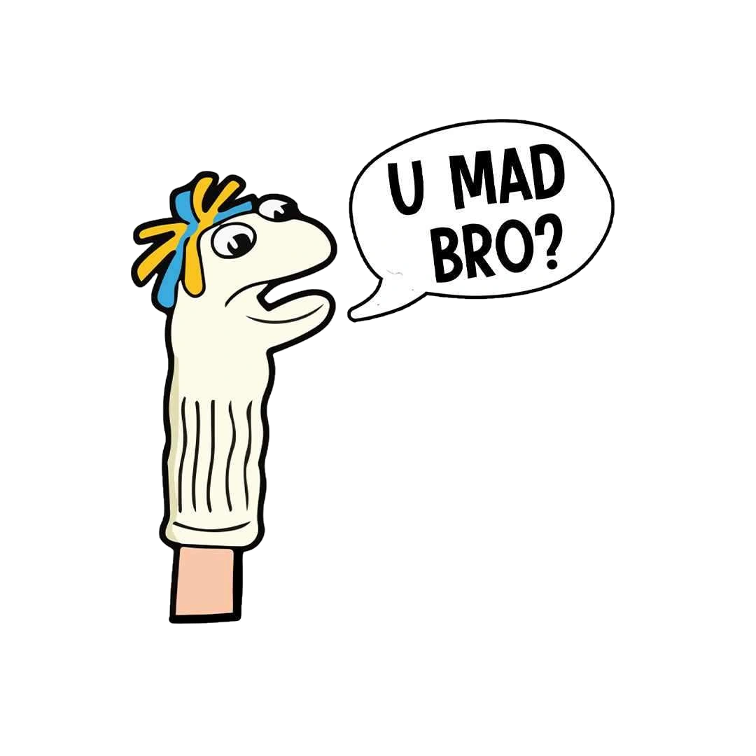 You mad bro? sticker